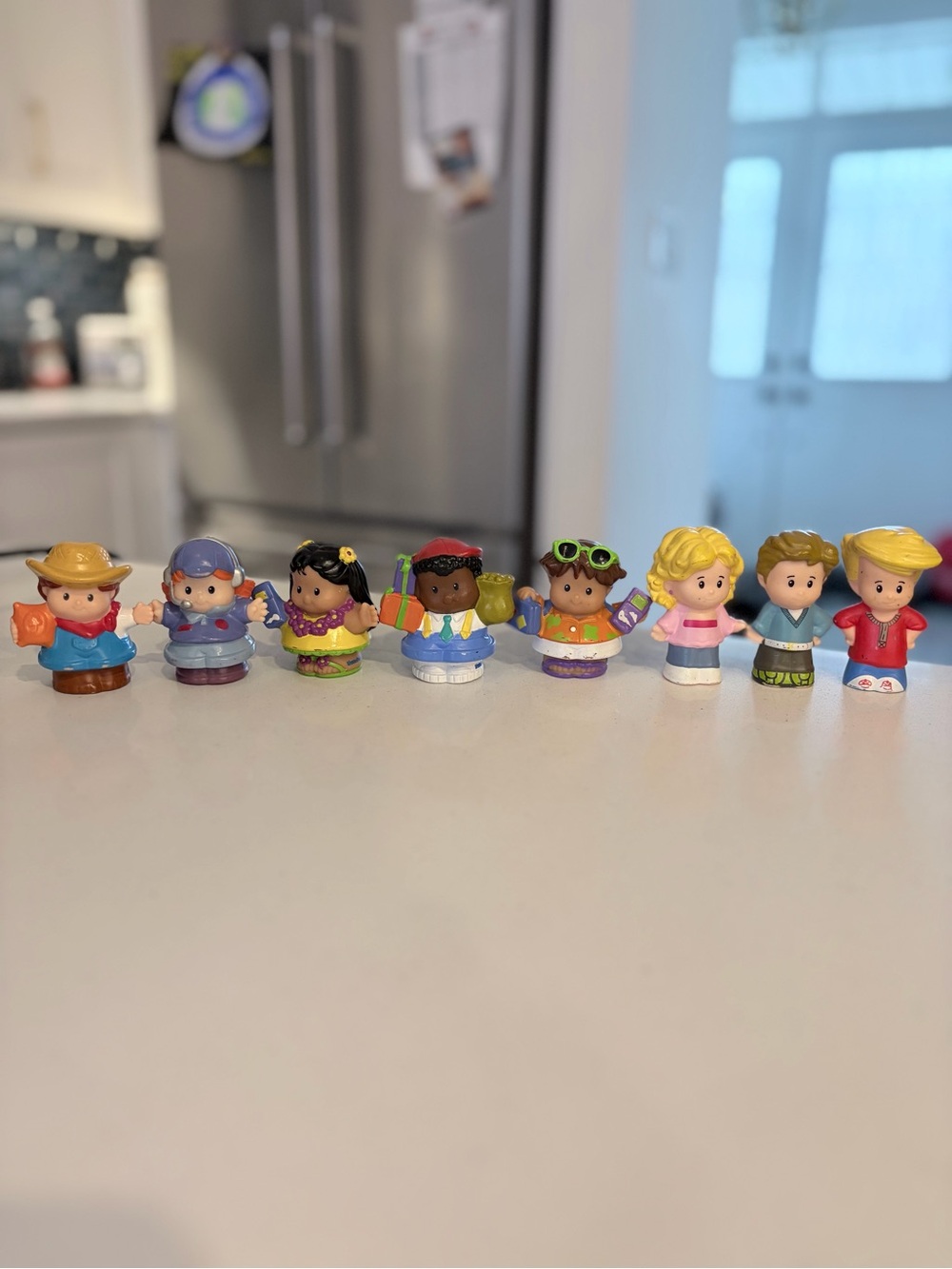 Assorted Multicolor Little People - 8 Piece